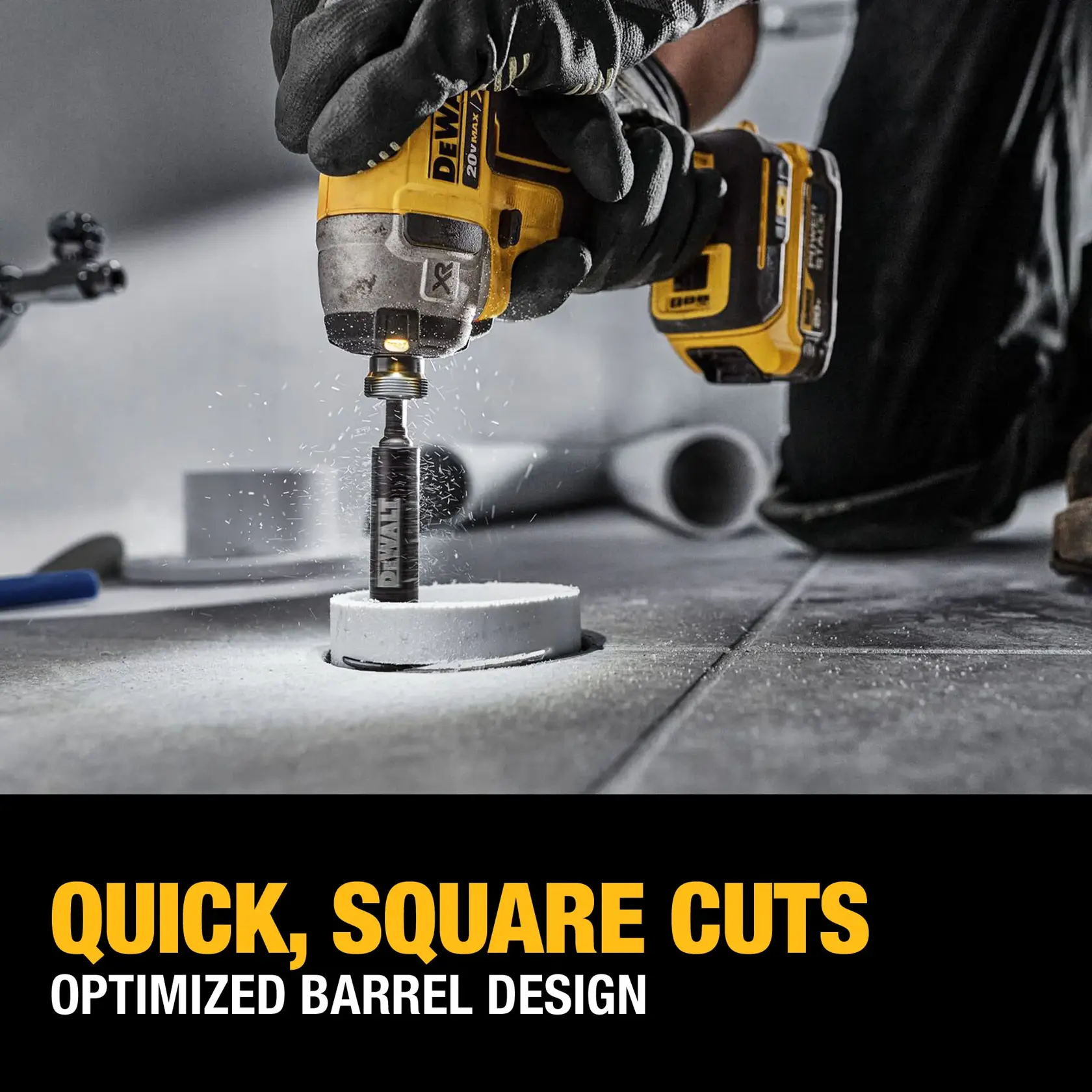 DEWALT® Diamond Grit Inside PVC Pipe Cutter