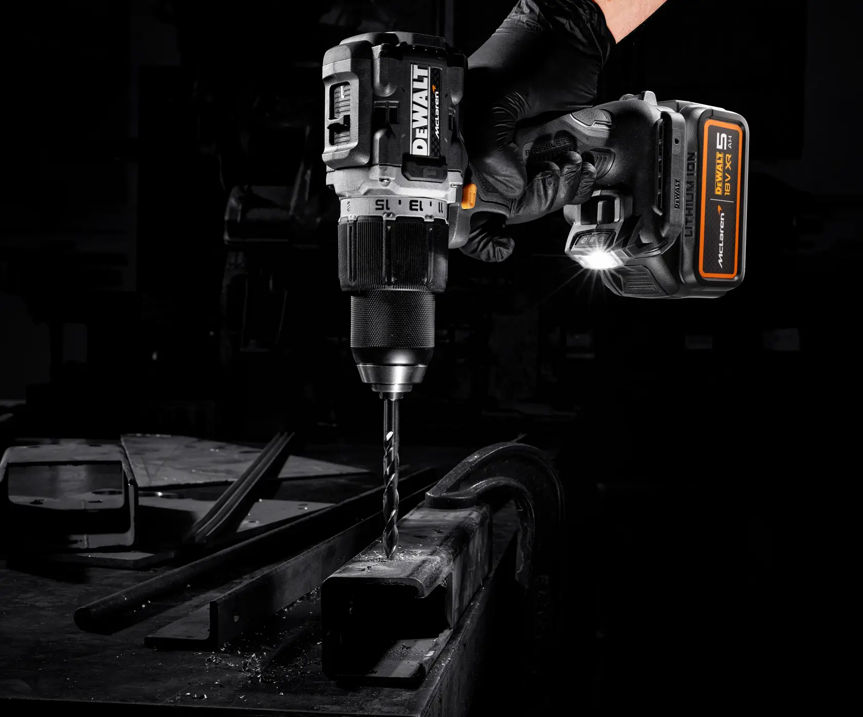 DEWALT® x McLaren F1 Team 18V XR® Brushless Hammer Drill Driver - 2 x 5AH
