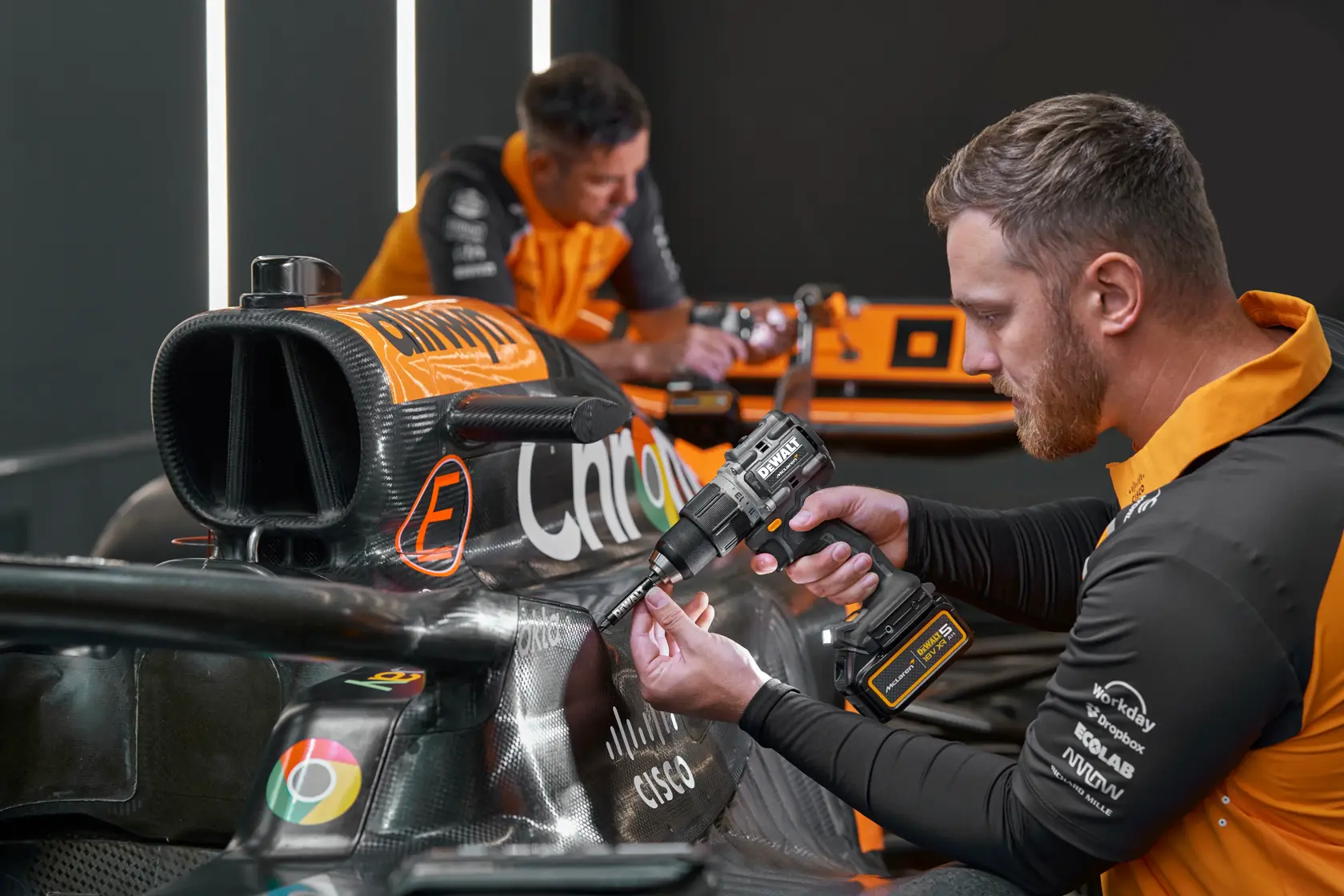 DEWALT® x McLaren F1 Team 18V XR® Brushless Hammer Drill Driver - 2 x 5AH