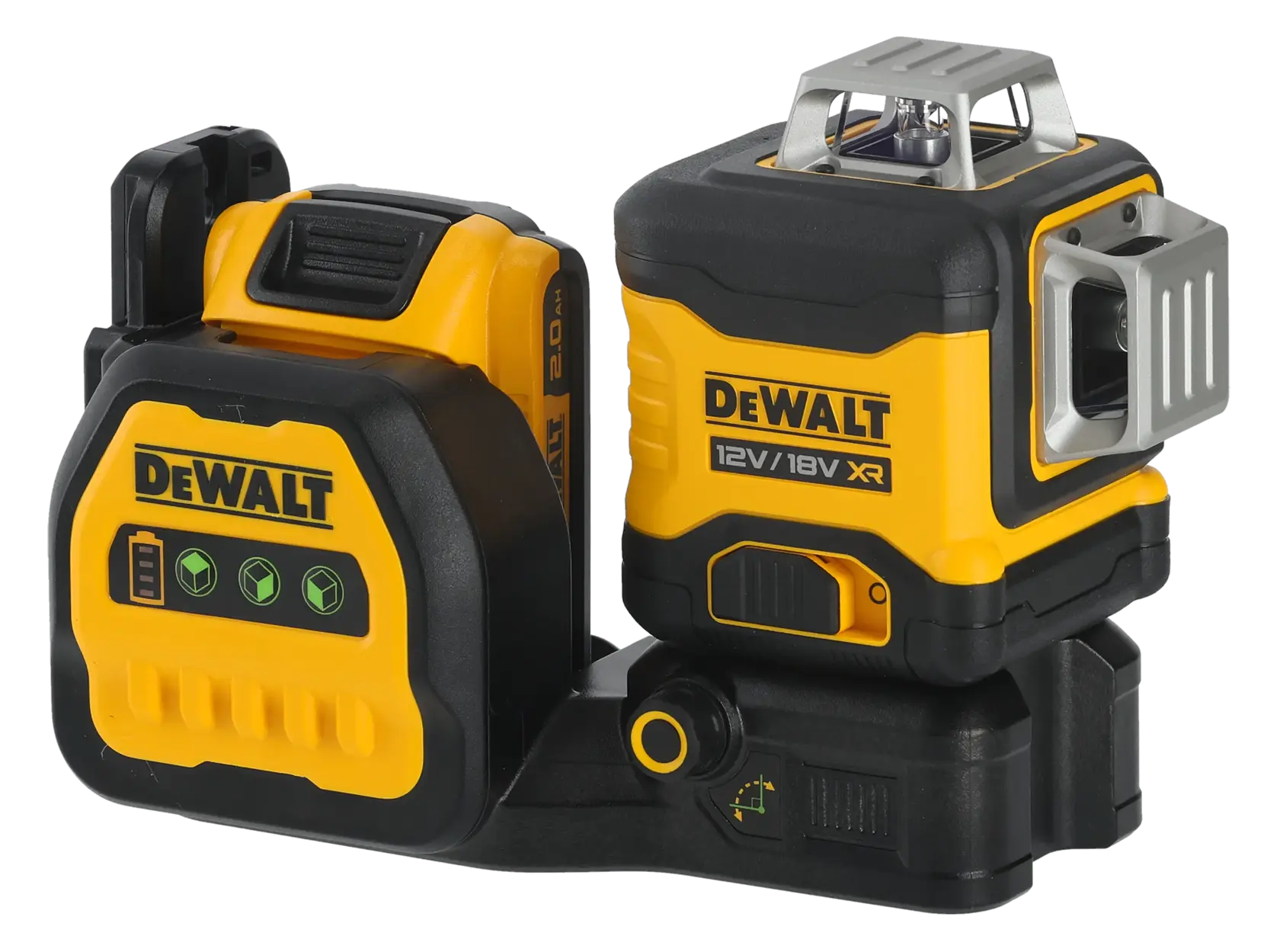 DEWALT® 12V/18V XR® Green Cross Line Laser (3 x 360) (1 X 2 Ah)