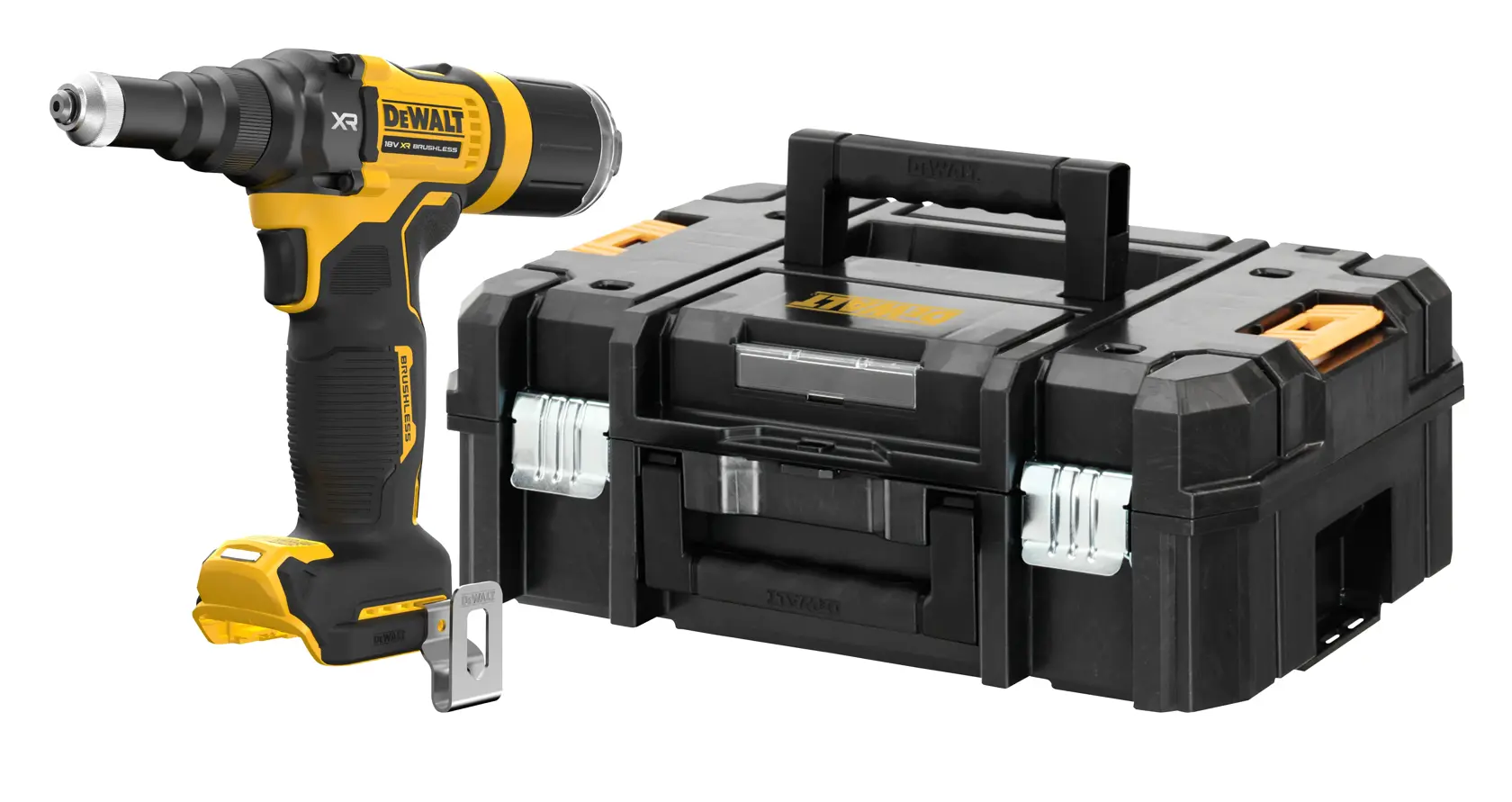 18V XR BRUSHLESS 4.8mm Rivet Tool with kitbox