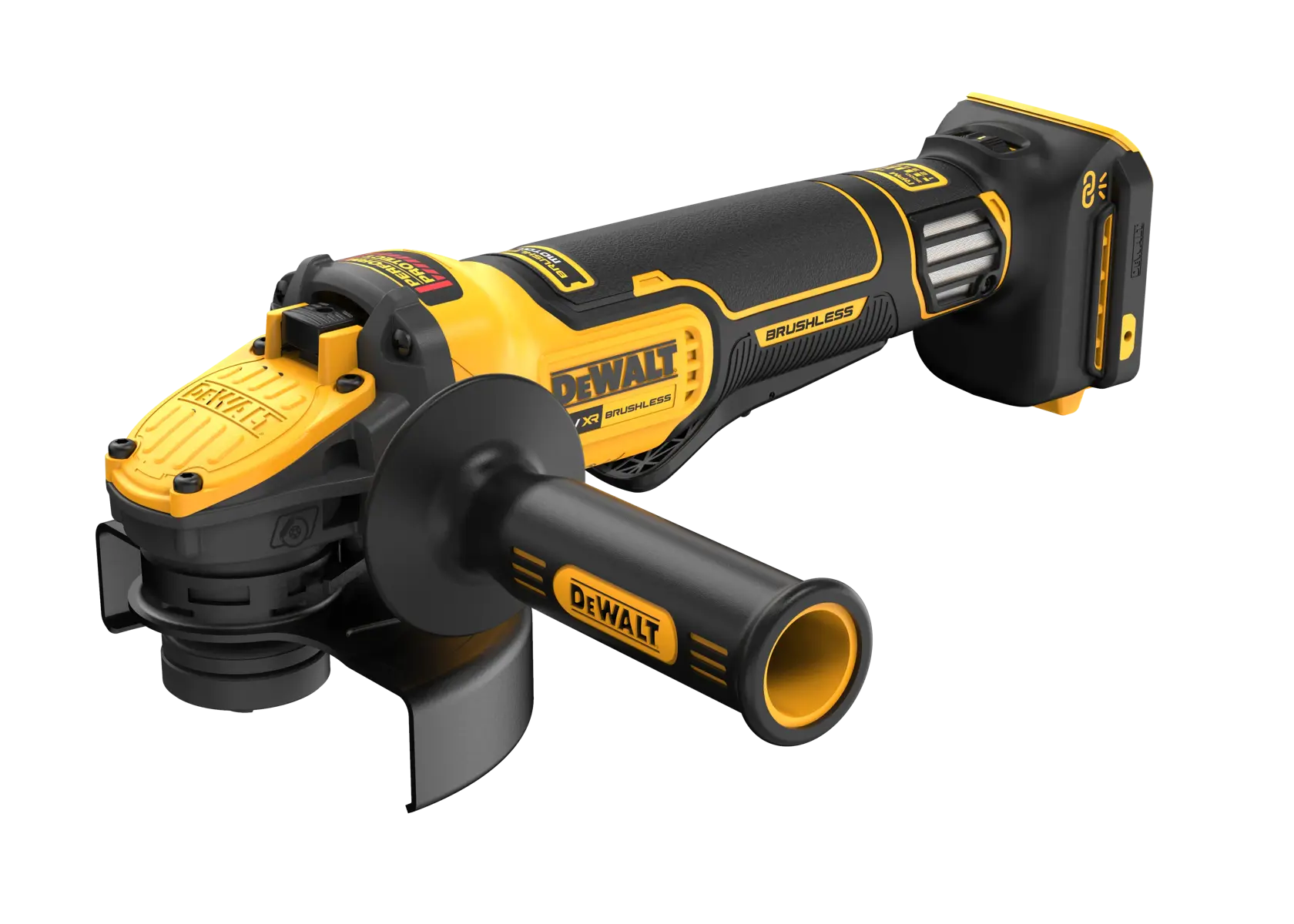 DEWALT® 18V XR® Brushless 125mm Variable Speed Paddle Switch Angle Grinder (Tool Only)