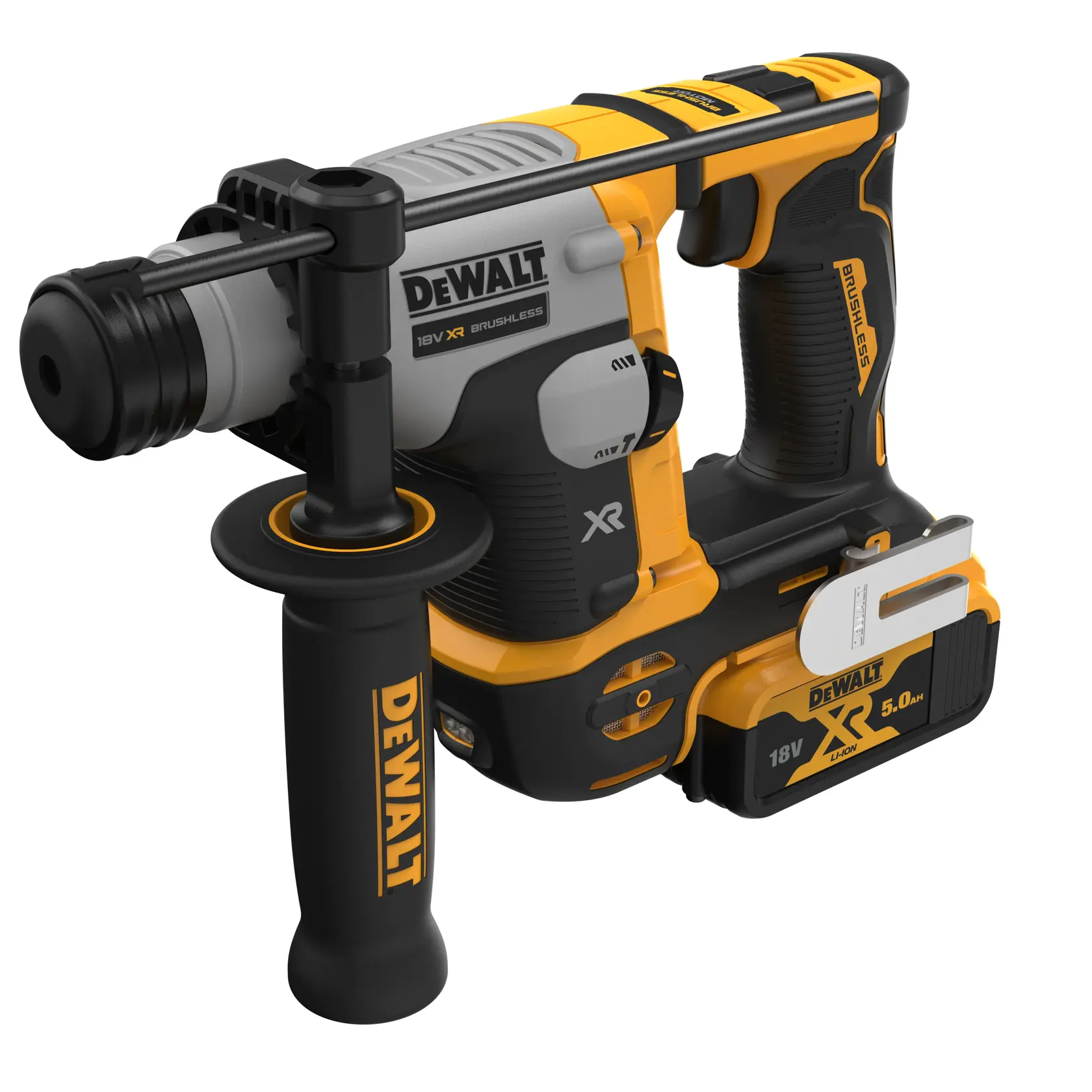 DEWALT® 18V XR® Brushless 16mm SDS Plus Hammer Drill - 1 x 5Ah