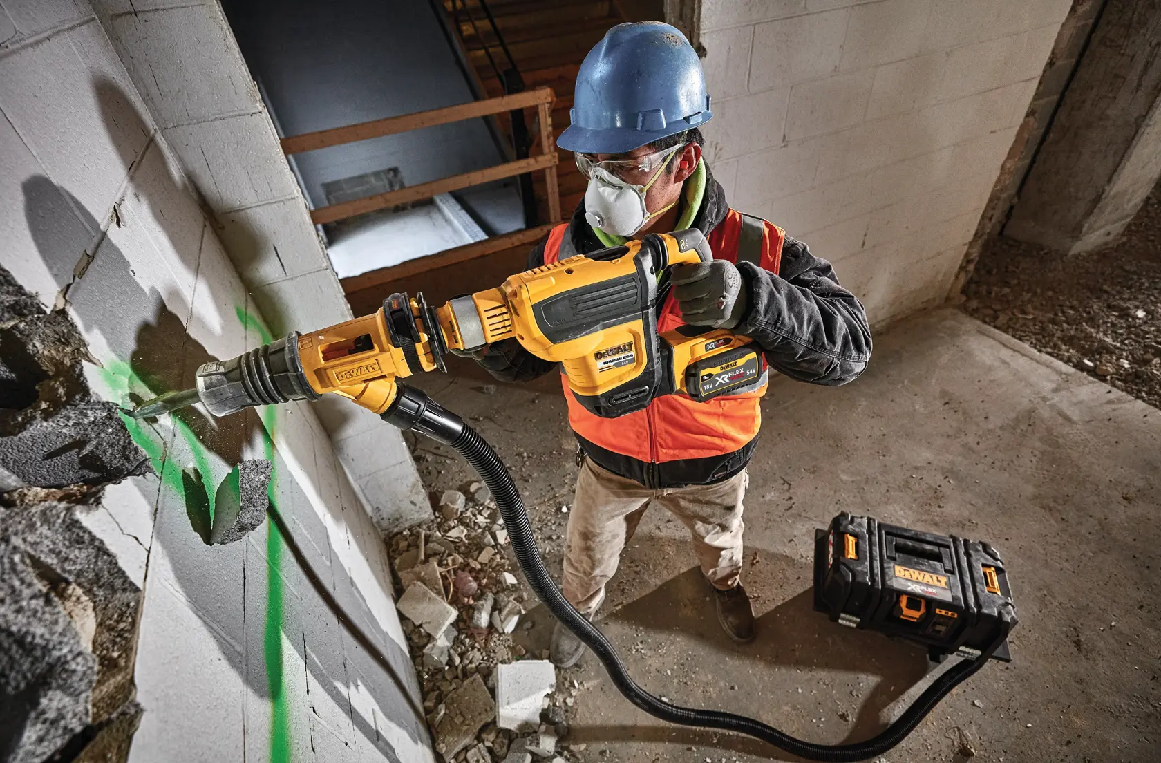 DEWALT® 54V XR® FlexVOLT® 45mm SDS MAX Hammer Drill (Tool Only)