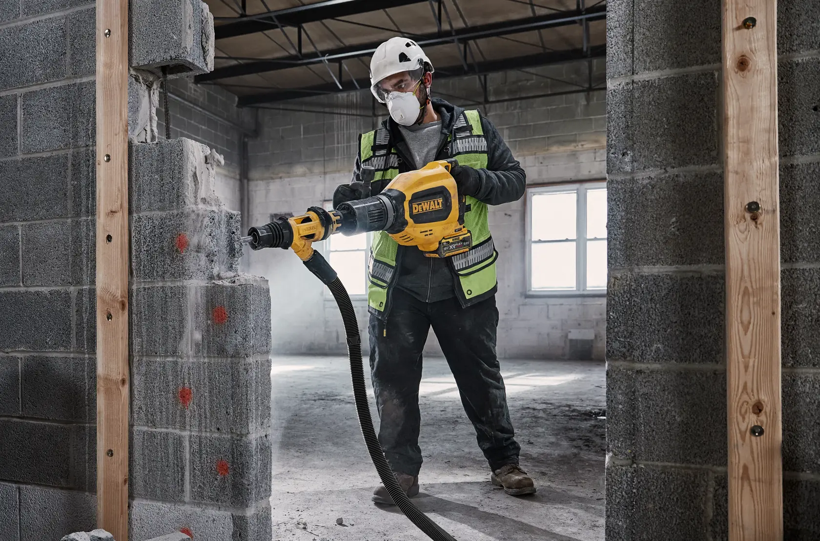 DEWALT® 54V XR® FlexVOLT® 11Kg SDS MAX Demolition Hammer (Tool Only)