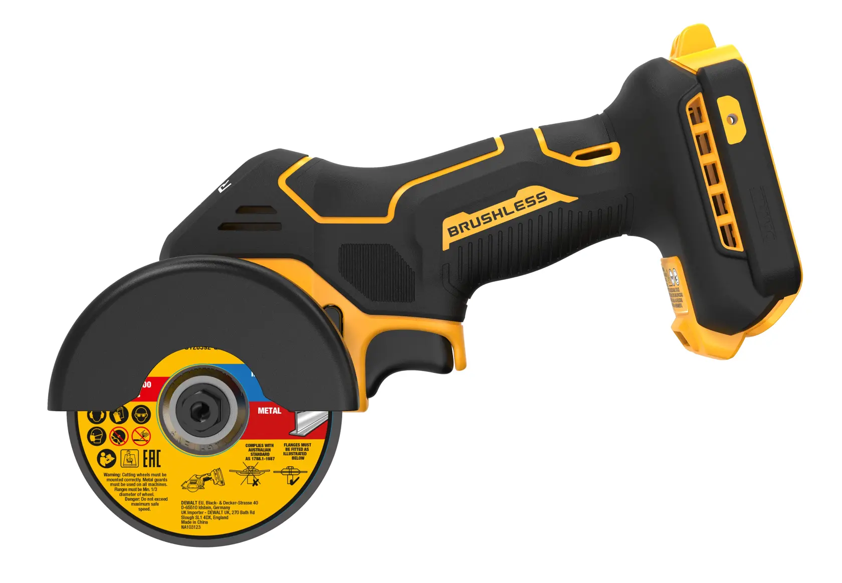 DEWALT® 18V XR® Brushless 76mm Cut-Off Tool (Tool Only)