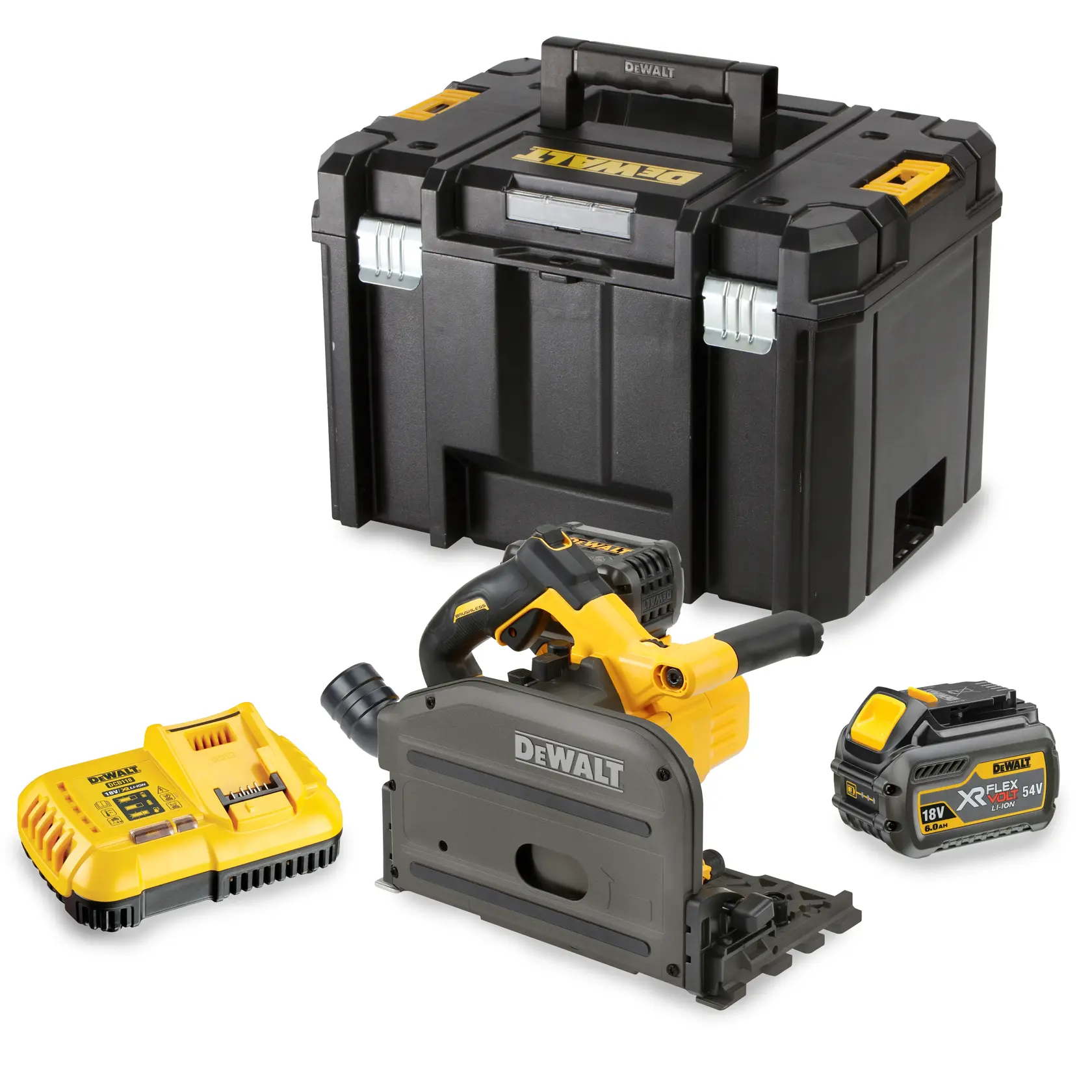 DEWALT® 54V XR® FlexVOLT® 165 mm Plunge Saw - 2 x 6Ah