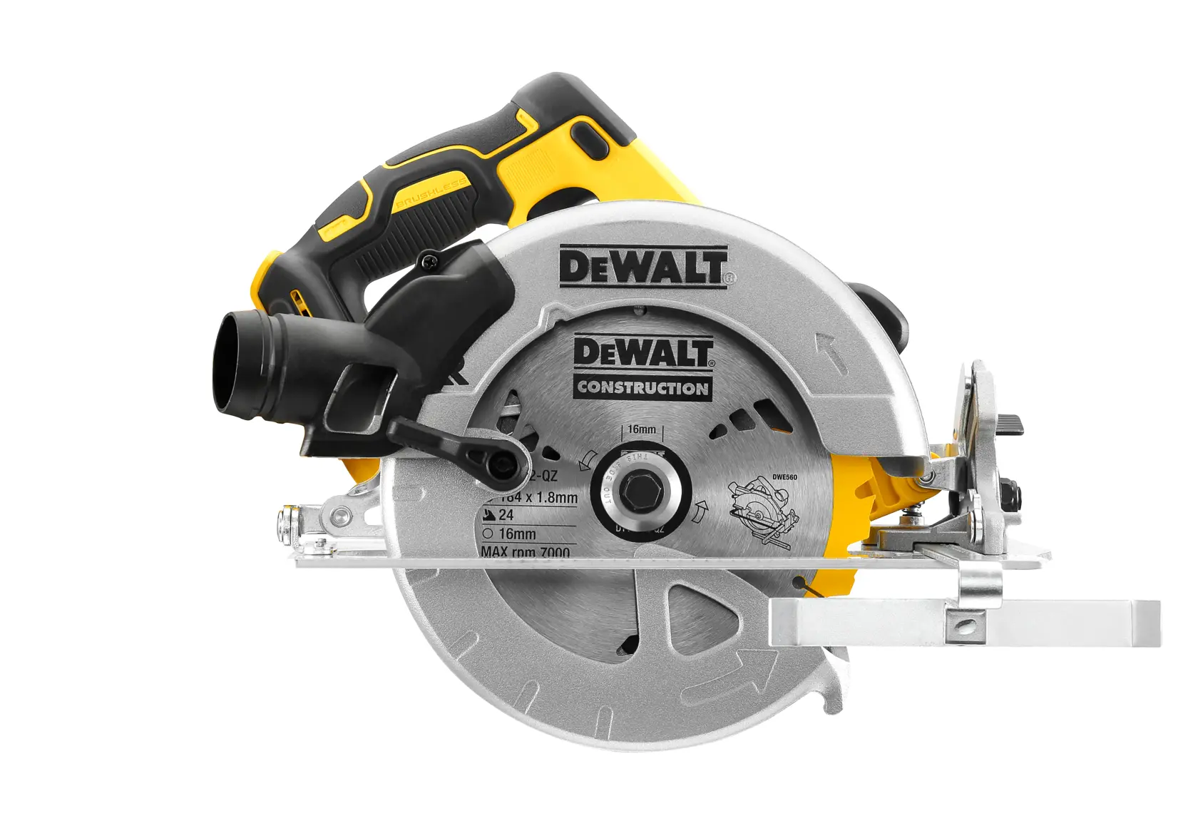 DEWALT® 18V XR® Brushless 184 mm Circular Saw (Tool Only)