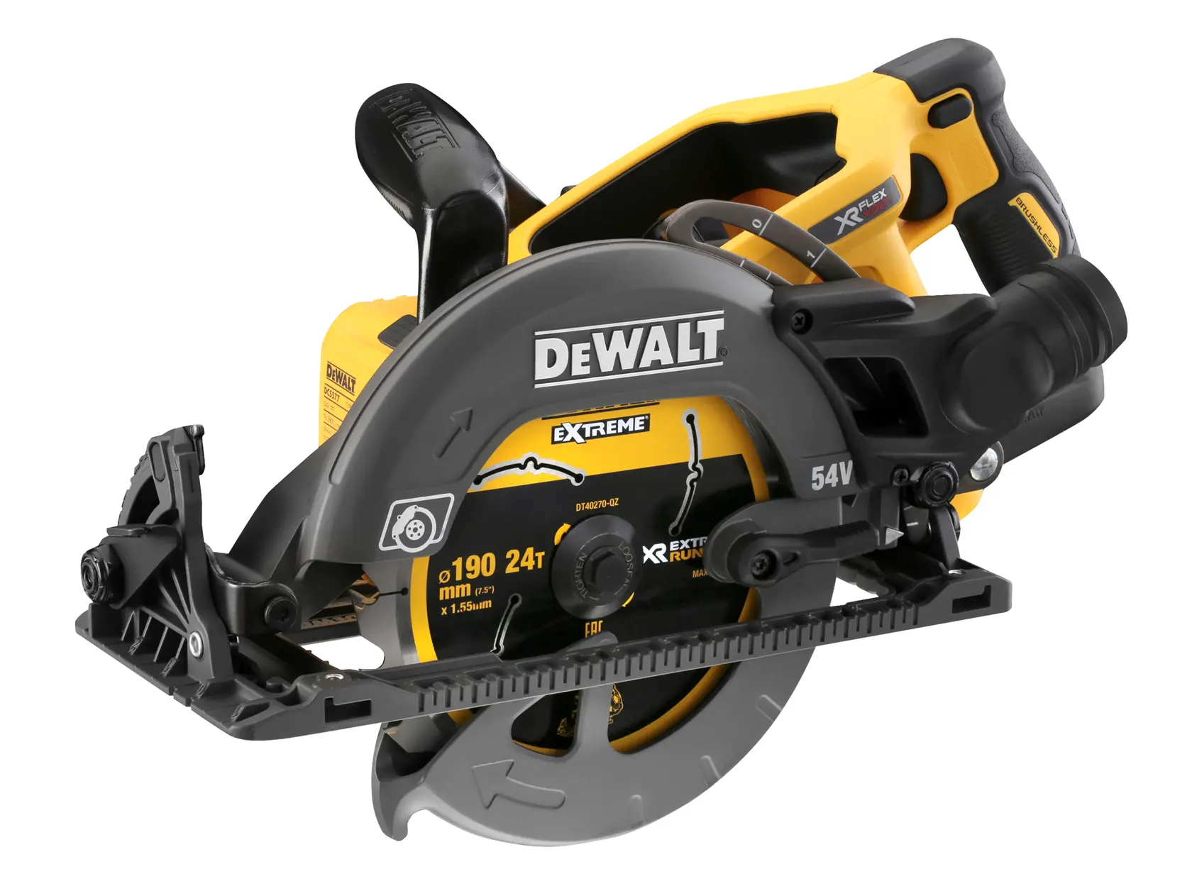 DEWALT® 54V XR® FlexVOLT® 190mm High Torque Circular Saw (Tool Only)