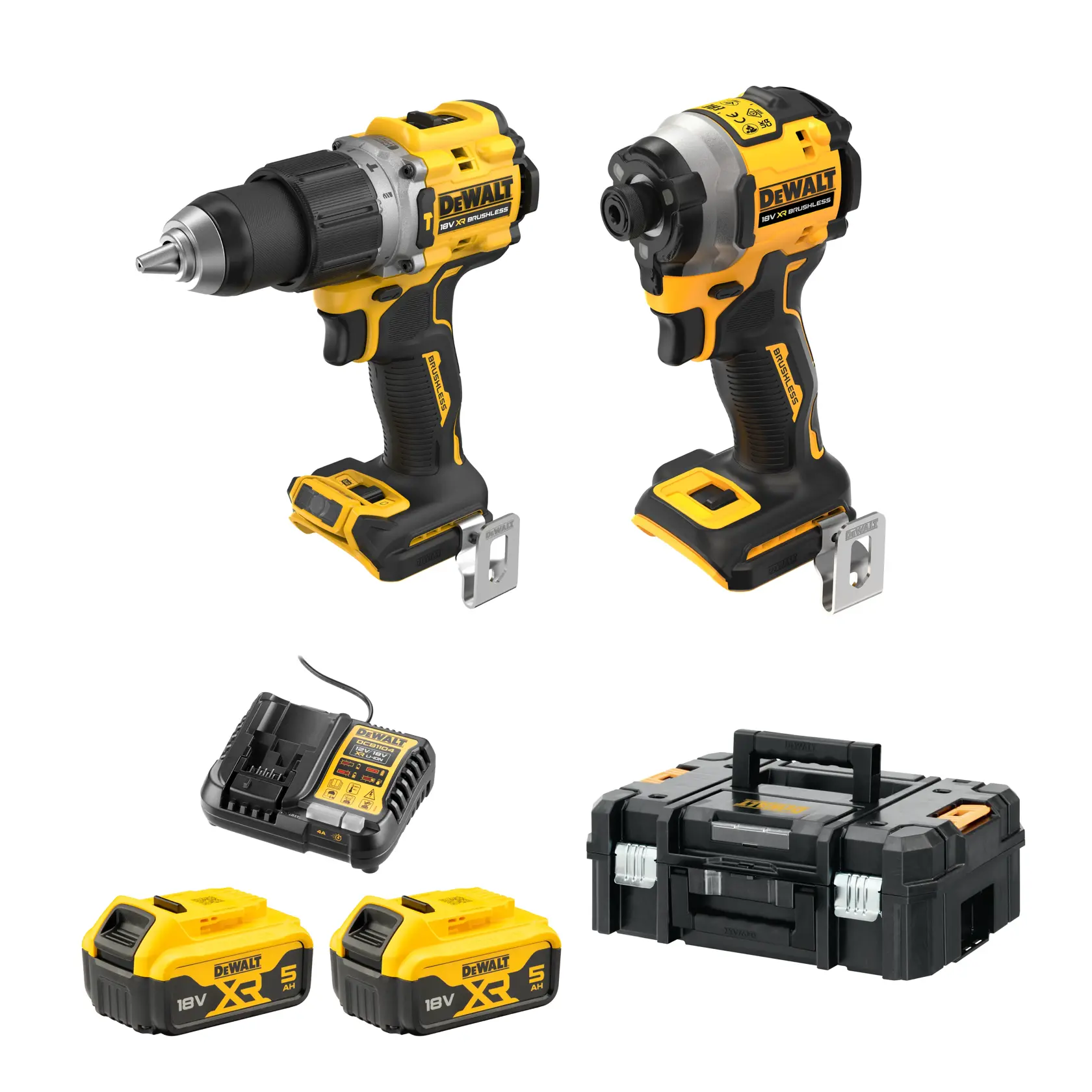 DEWALT® 18V XR® Brushless Twin Kit - 2X 5Ah