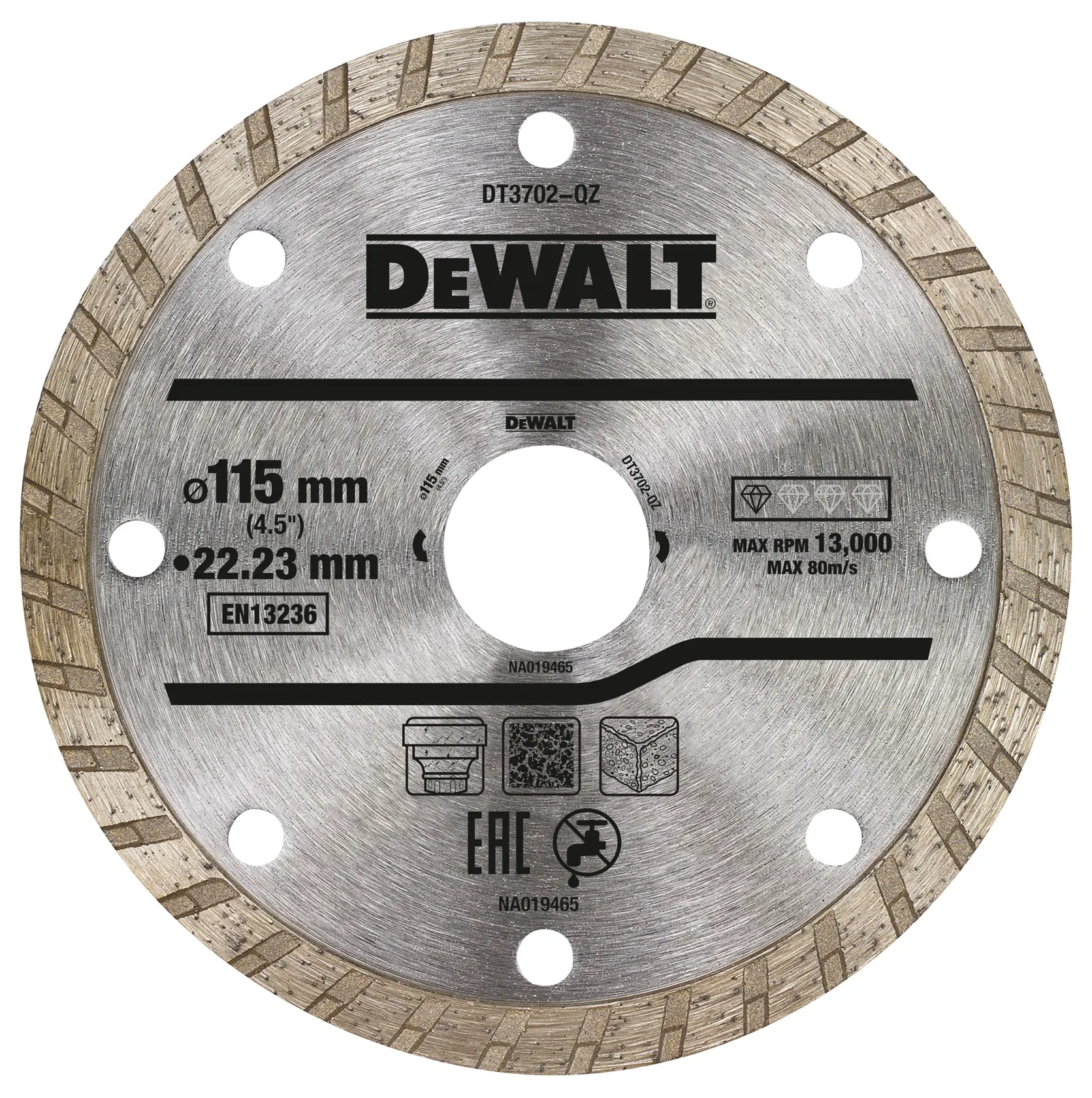 115x22.23mm Turbo Diamond Wheel  