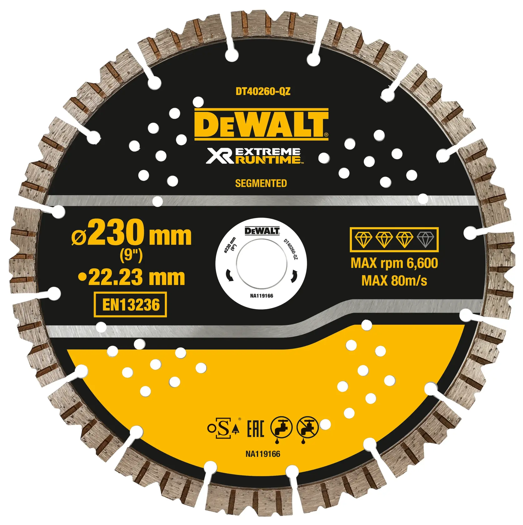 230x22.23mm Extreme RunTime Diamond Wheel
