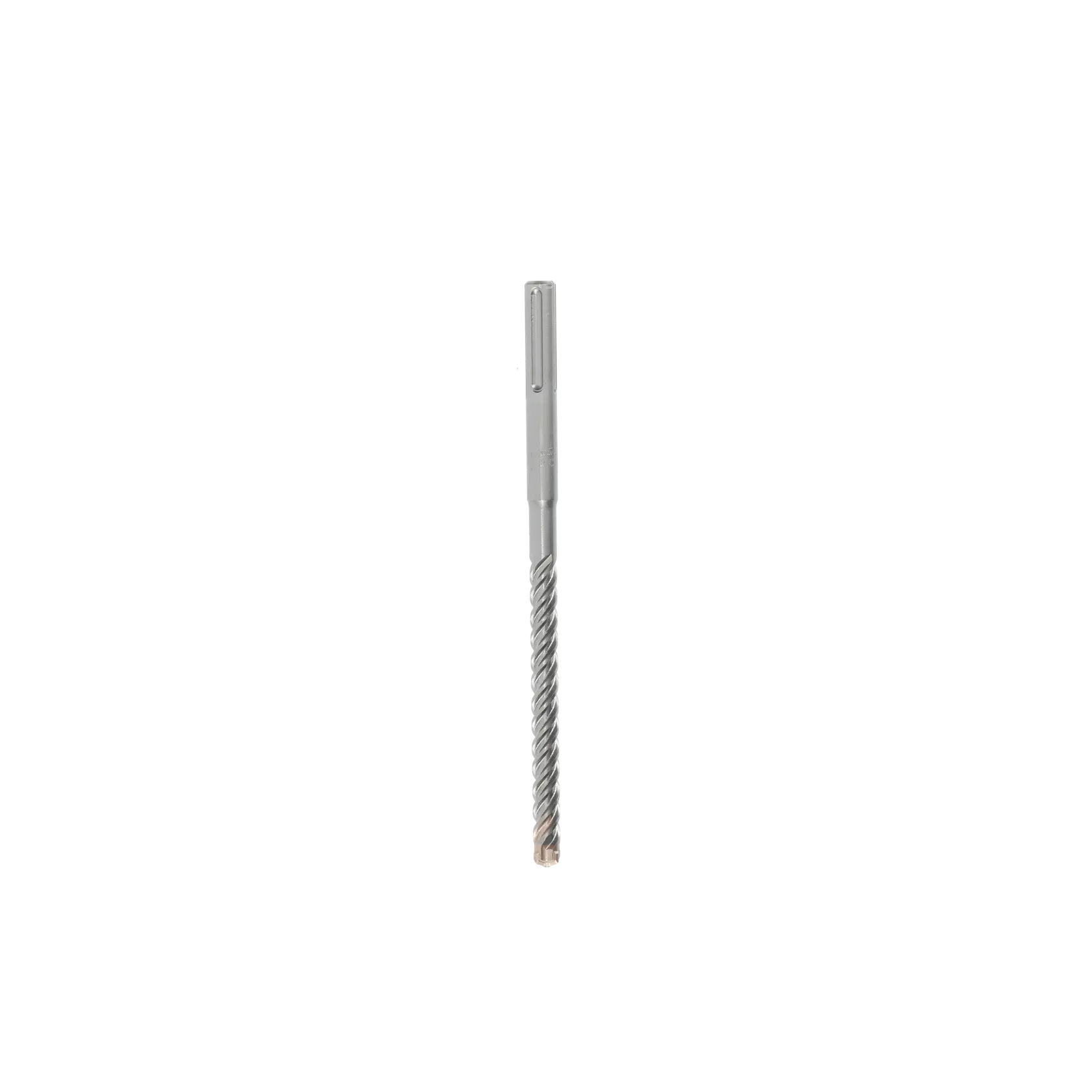 A DEWALT SDS drill bit with spiral design for masonry and concrete drilling, shown against a white background.