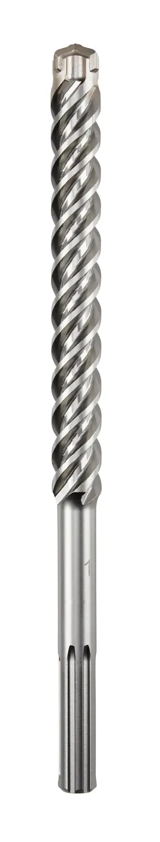 DEWALT DT60824 masonry drill bit with spiral fluting for rotary hammer drills, shown upright on white background.