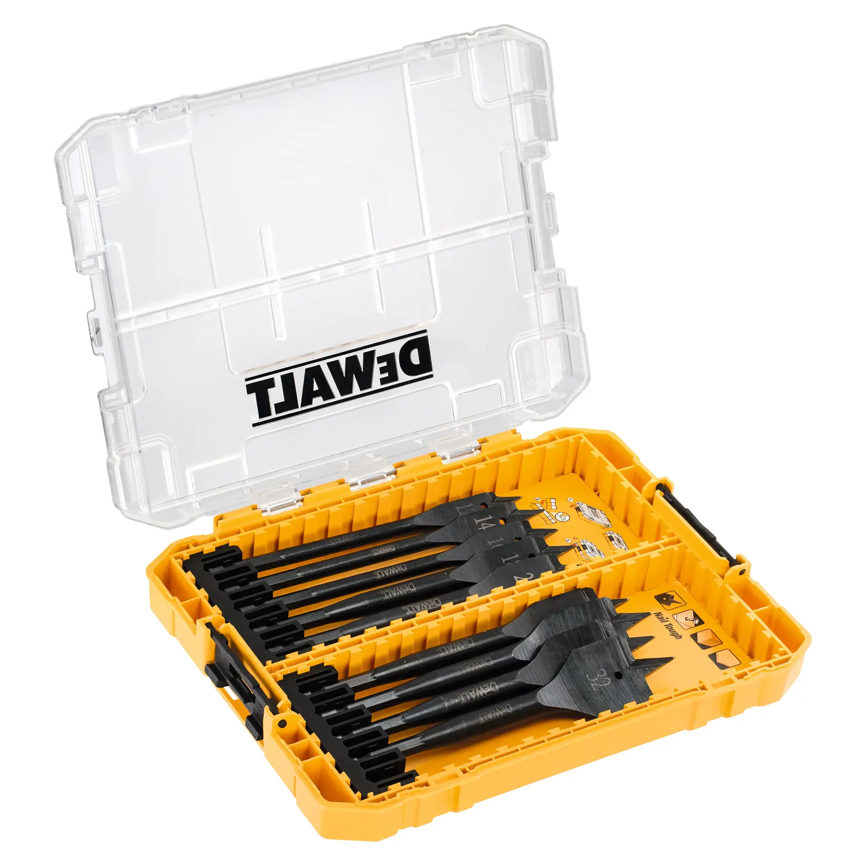 DEWALT logo in black text on a white background.