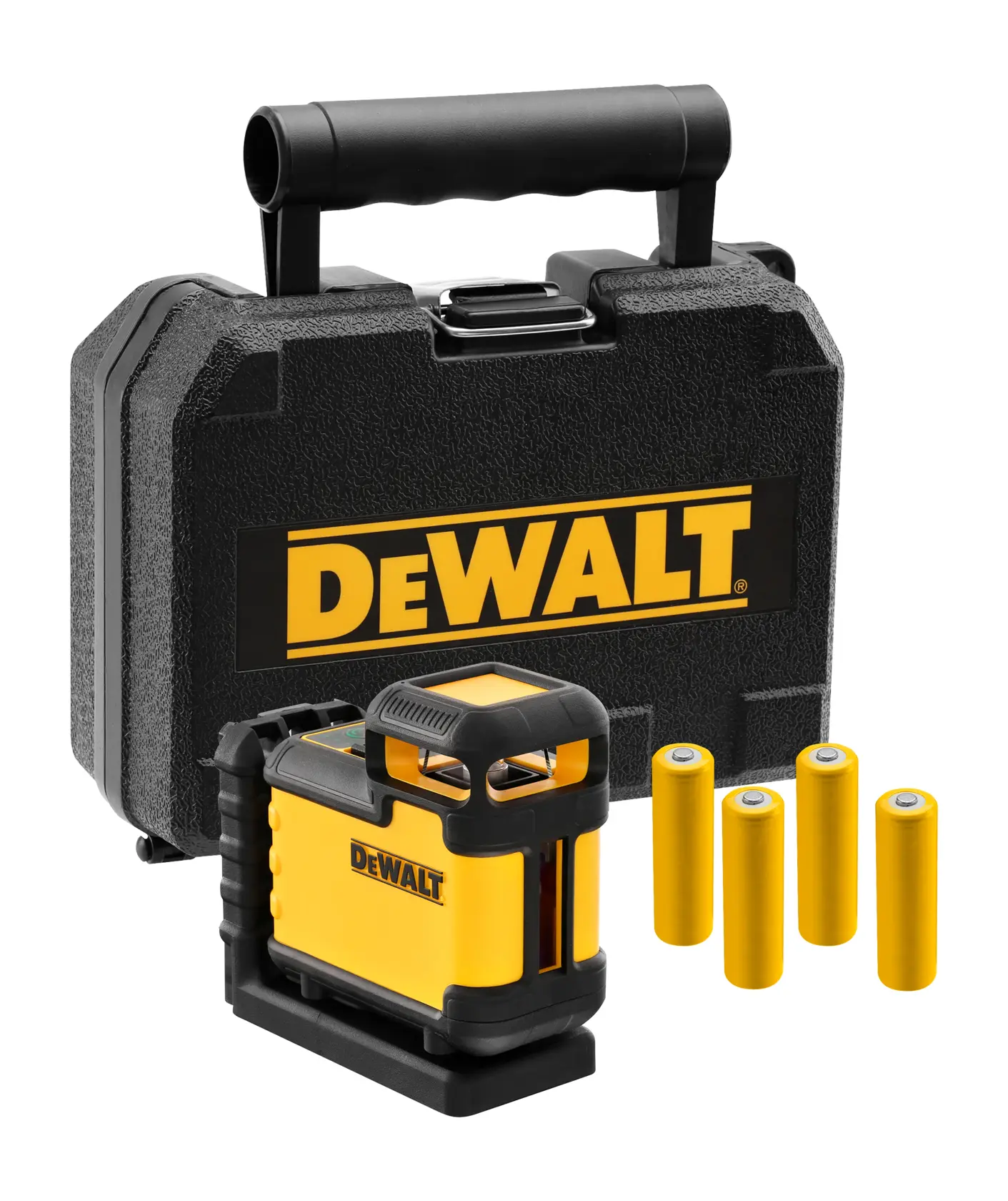 DEWALT® Alkaline 360° Cross Line Laser Green