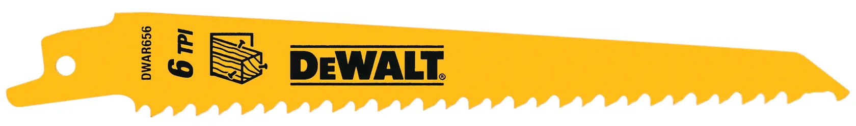 6 inch 6 threads per inch wood cutting reciprocating saw blades.