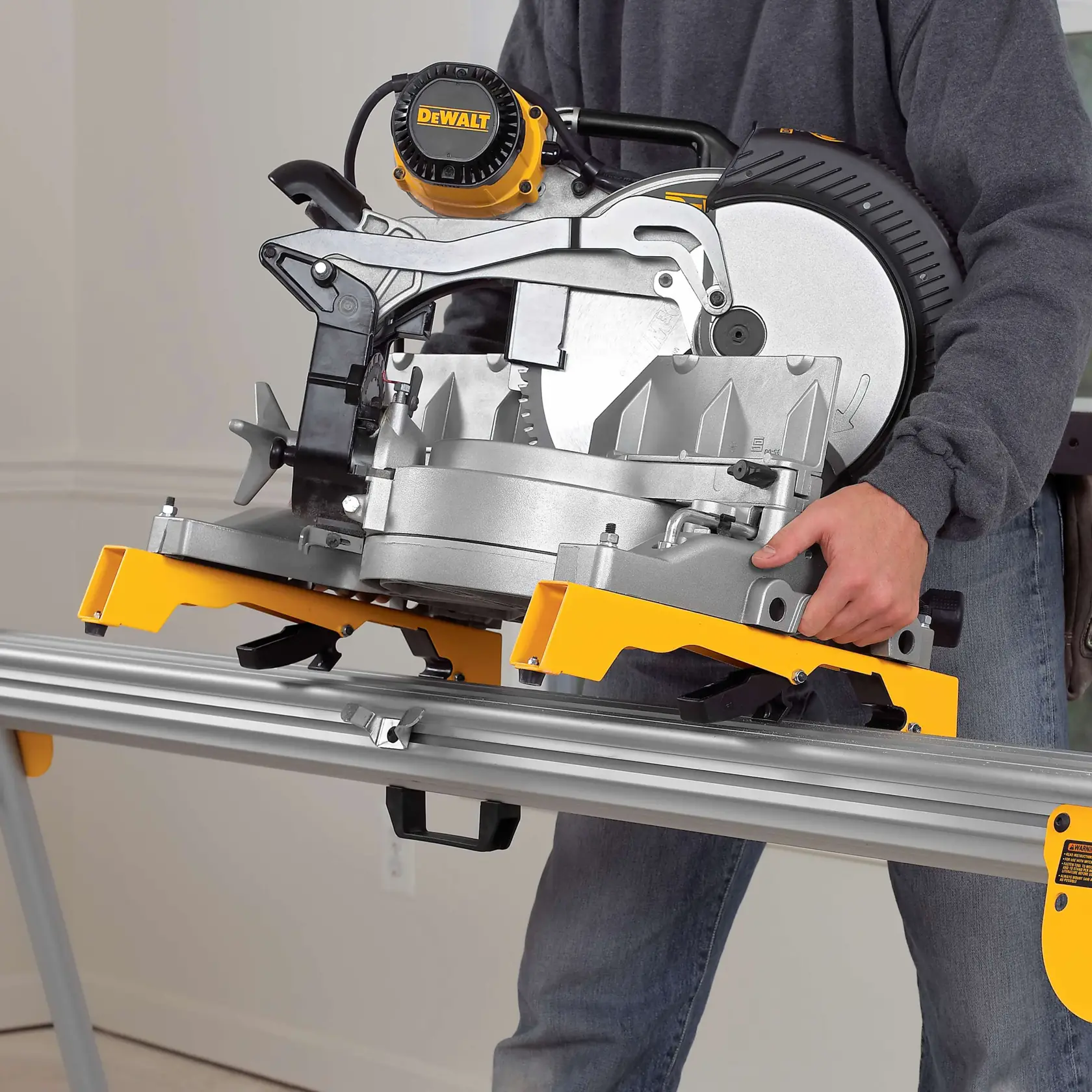 Miter Saw Stand Tool Mounting Brackets in action.