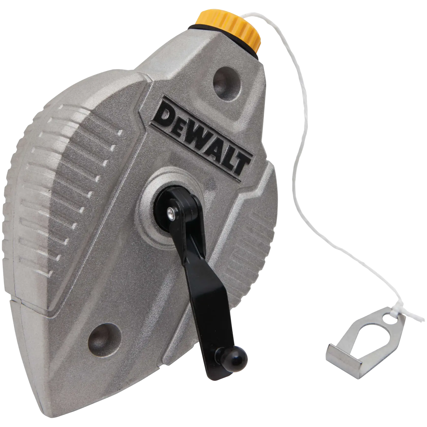 Profile of Cast Aluminum Chalk Reel unhooked.