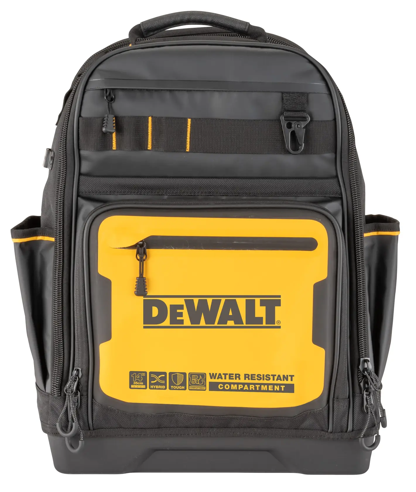 Front view of the Dewalt Pro Backpack
